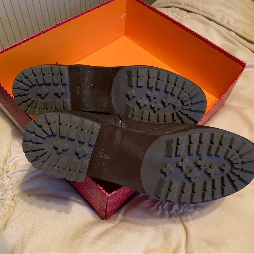 Tory Burch Quilted Leather Ankle Bootie - Picture 8 of 9